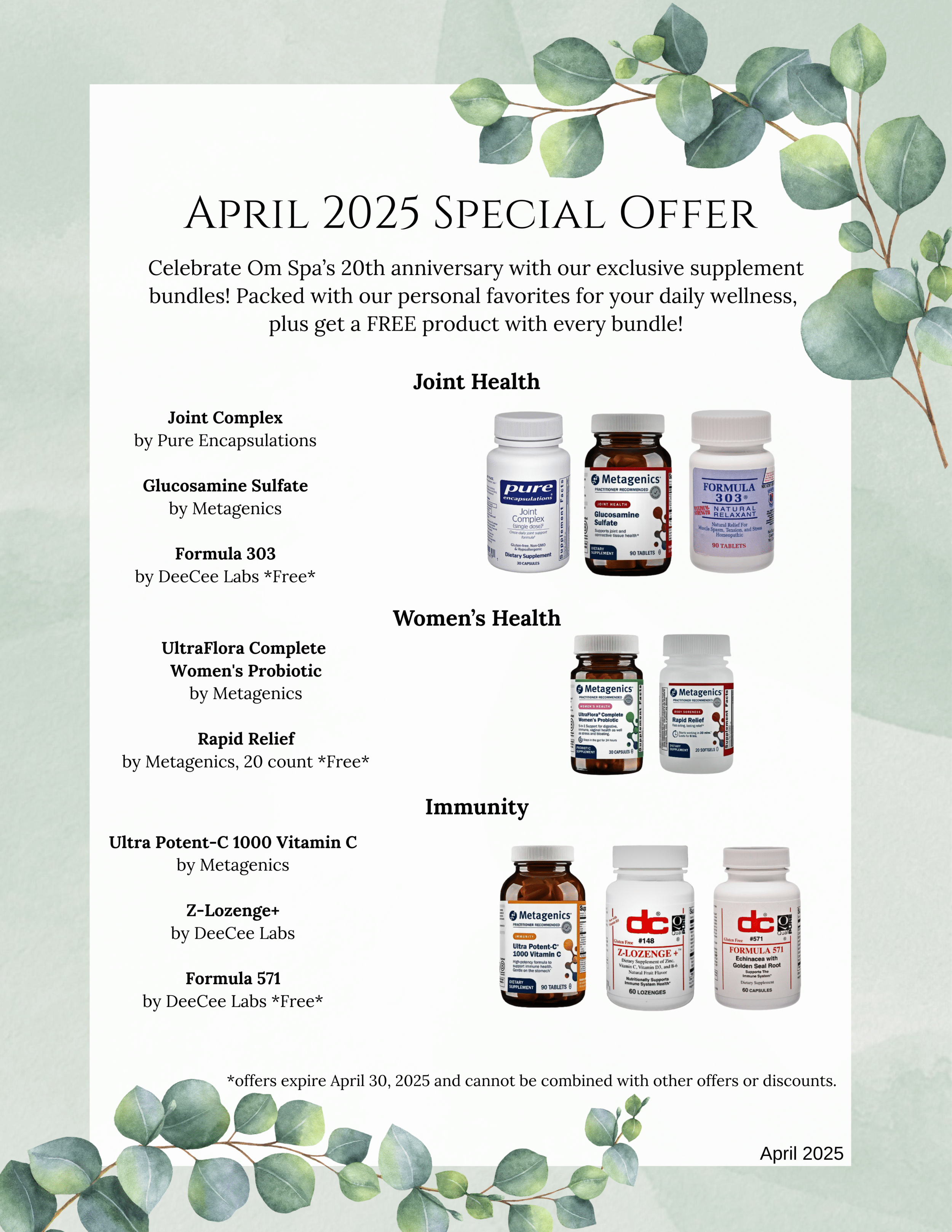 april specials